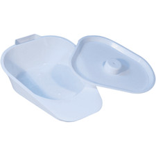 Slipper Bed Pan and Lid Toilet
