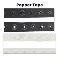 Popper Tape White or Black