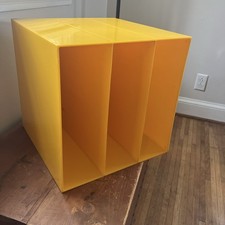 Vintage Storage Cube Yellow
