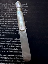 1900-1901 London Antique Vintage Silver Mother of pearl Hallmark Bookmark