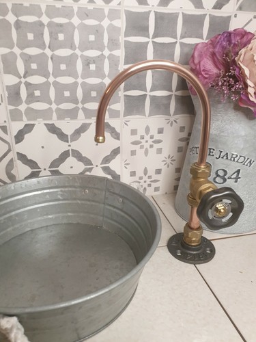 Nefyn copper grey tap 25cm - tap,