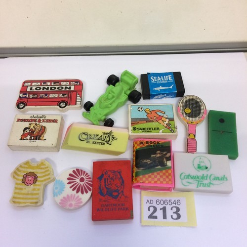 Vintage erasers joblot bundle - erasers,