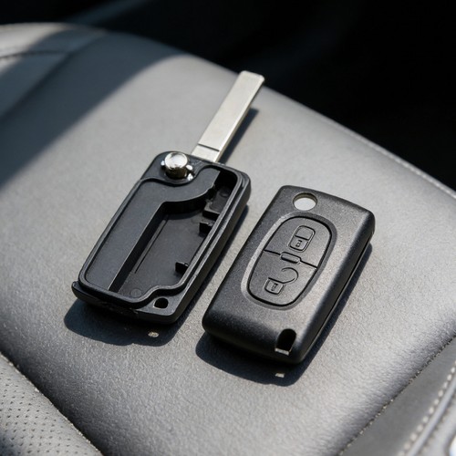 Button car key - key, shell