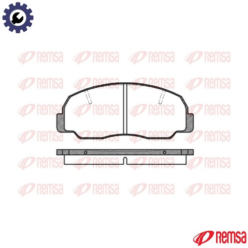 Brake pad set disc - set,