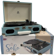 Record Player GPO Soho Portable Turntable Bluetooth Speakers