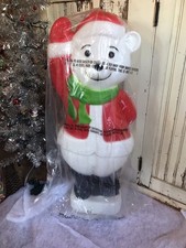 Vintage Blow Mold Waving Santa