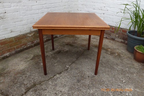 Mid century teak dining table - dining,