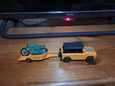 Matchbox Diecast Field Car with Honda Trailer and Motorcycle 1:64 Scale Model