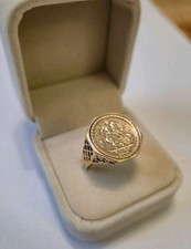 9ct gold St. George's ring. 3.13 gram  Hallmarked. Scrap or wear 