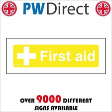 SIGN FIRST AID FS368 WHITE ON