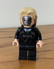 LEGO HARRY POTTER MINIFIGURE LUCIUS  MALFOY DEATH EATER MASK EXCELLENT IN  I4867