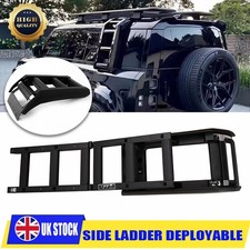 SIDE FOLDING ACCESS LADDER FOR LAND ROVER DEFENDER 2020-23 L663 MATTE BLACK