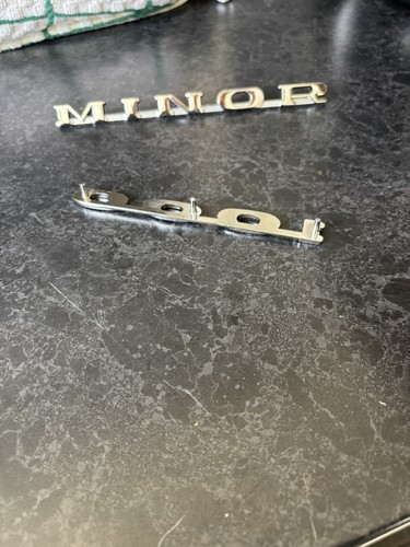 Morris minor chrome boot - boot, badge