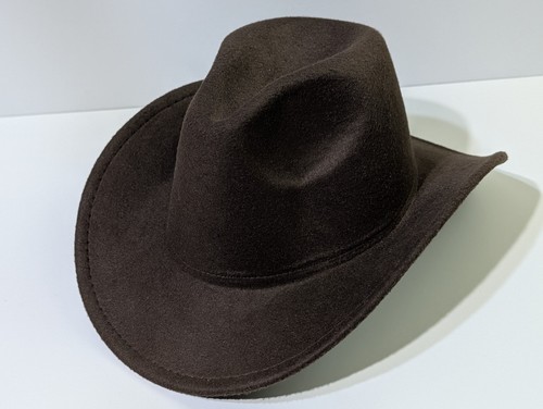Brown cowboy hat fedora - brown,