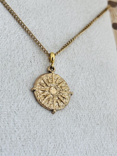 18k gold sun - 18k, necklace