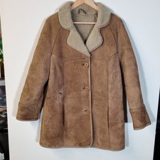 The Taube Collection London Womens Sheep Skin Coat Size S/M Light Brown