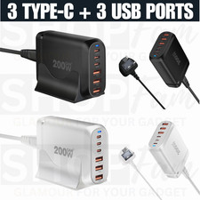 6-Port GaN Charger 200W Multi