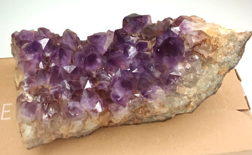 Amethyst geode crystal cluster - amethyst,