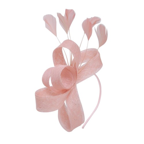 Sinamay looped feather - sinamay,
