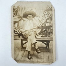 Vintage Photo White Man In