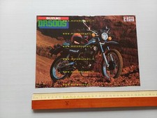 Suzuki DR 500 S 1982 enduro original Italian leaflet