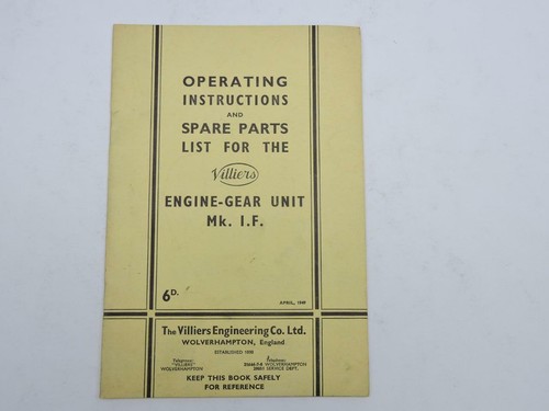1949 operating instructions - 1949, &