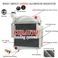 4 Rows Radiator Aluminum For  Austin Healey Sprite Bugeye MG Midget MT 1960-1967