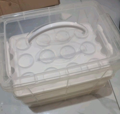 Plastic tier stackable - plastic, 3-tier