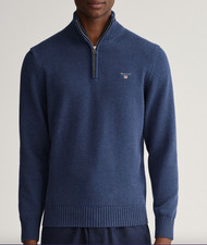 GANT Mens Cotton 1/2 Zip Neck