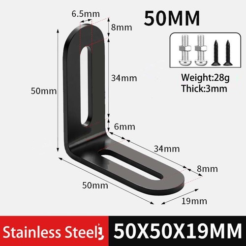 Stainless steel angle bracket - steel,