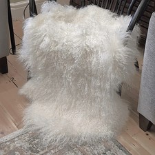 Genuine Natural Tibetan Real Sheepskin Rug, Luxury British Throw Premium Silky