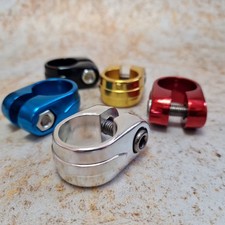 SunTour - style Old School BMX Seatclamp 25.4mm Black Blue Gold Red Silver