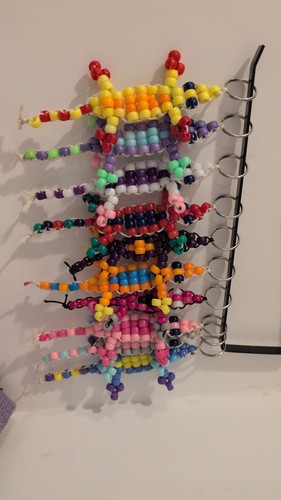 Handmade beaded lizards - beaded,