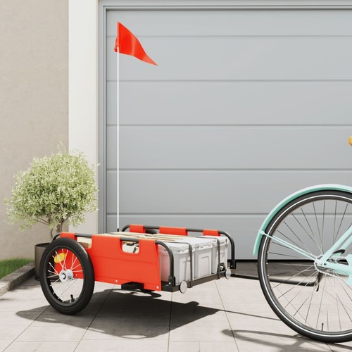 Cargo bike trailer orange - bike,
