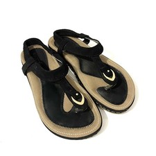 Socofy black gold thong - black,