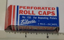 EMPTY BOX That Held Caps for Cap Guns Cap Pistols - KILGORE 150 Perforated
