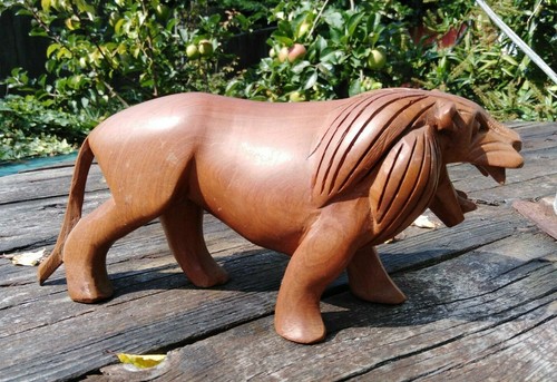 Vintage hand carved wooden - carved,