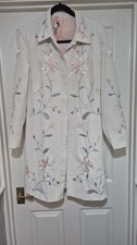 White fabric with pink and