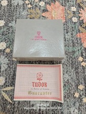 ORIGINAL VINTAGE 1960s TUDOR SMALL ROSE OUTER BOX AND GUARANTEE BOOKLET 1964
