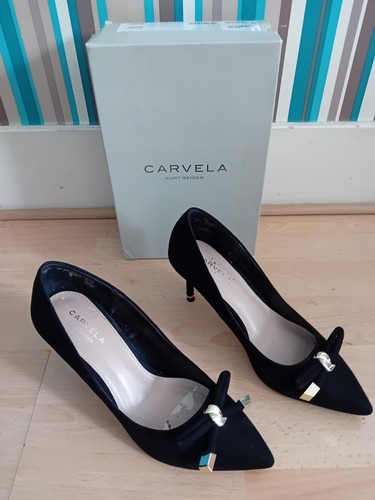Kupid black suedette carvela - kupid,
