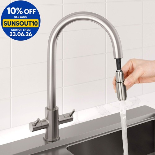 Pull out kitchen mixer tap - out,