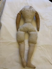 ANTIQUE CLOTH DOLLS BODY FOR SHOULDER HEAD. China, Paper Mache Or Wax Over Type.