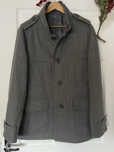 Jeff banks men wool coat - men's,