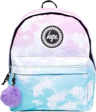 School Bag Backpack Multicolour Lilac Clouds | Dreamy Pastel Design |Lightweight