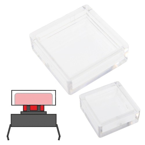 Clear covers for square - clear, cap