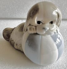 MIQUEL REQUENA VALENCIA 'PEKINGESE PUPPY WITH BLUE & WHITE BALL'