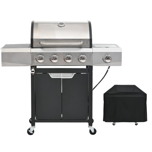 Side burner propane bbq - 4+1,