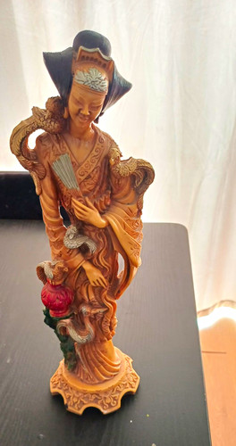 Carved asian geisha - asian, woman