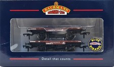 Bachmann 37-980 Conflat Wagons B737642 & B709437 in BR Bauxite Livery Twin Pack