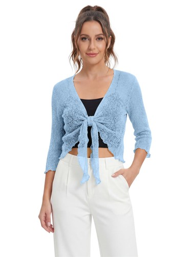 Womens tie open front - up,